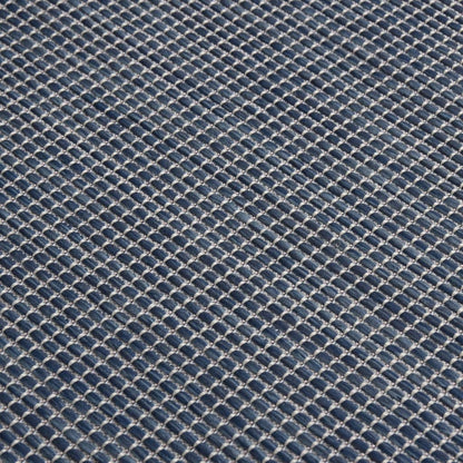 vidaXL Outdoor Flatweave Rug 160x230 cm Blue