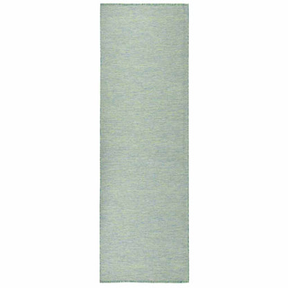 vidaXL Outdoor Flatweave Rug 80x250 cm Turquoise