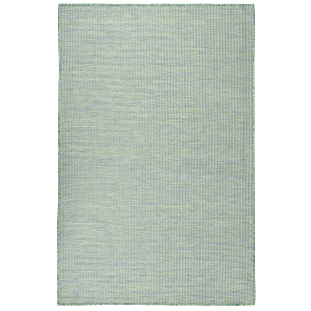 vidaXL Outdoor Rug | Turquoise | Polypropylene | 100 x 200 cm | UV-Resistant