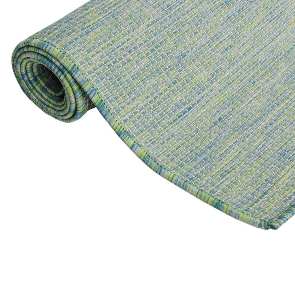 vidaXL Outdoor Rug | Turquoise | Polypropylene | 100 x 200 cm | UV-Resistant