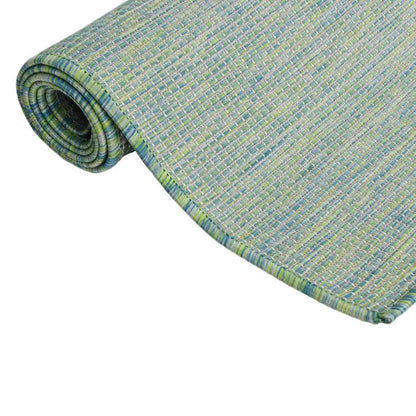 vidaXL Outdoor Rug | Turquoise | Polypropylene | 100 x 200 cm | UV-Resistant