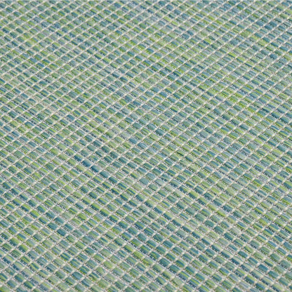 vidaXL Outdoor Flatweave Rug 100x200 cm Turquoise