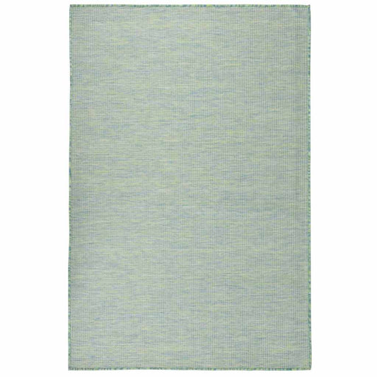 vidaXL Outdoor Flatweave Rug 120x170 cm Turquoise