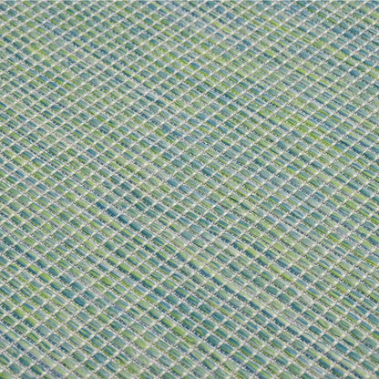 vidaXL Outdoor Flatweave Rug 120x170 cm Turquoise