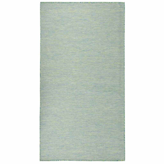 vidaXL Outdoor Flatweave Rug 140x200 cm Turquoise