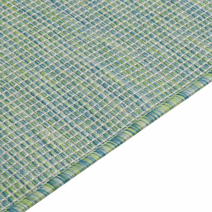 vidaXL Outdoor Flatweave Rug 160x230 cm Turquoise