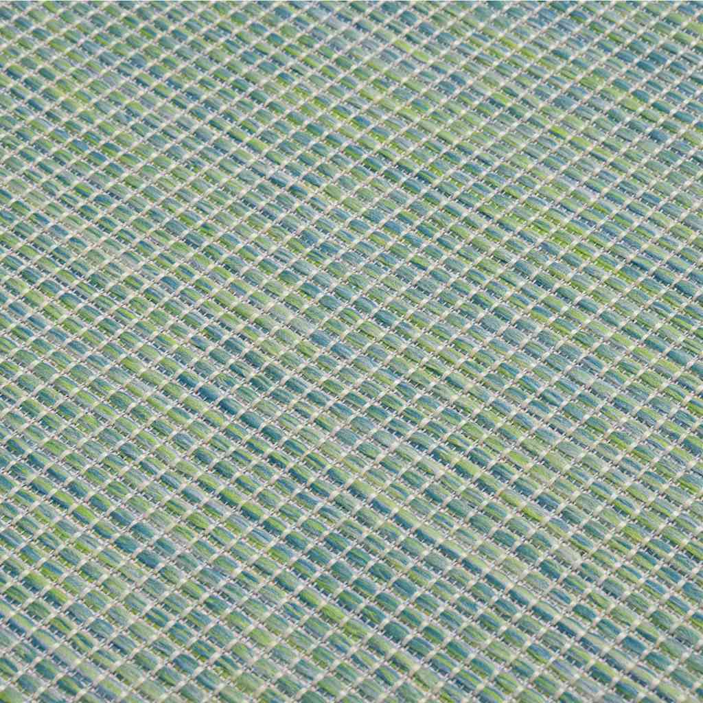 vidaXL Outdoor Flatweave Rug 160x230 cm Turquoise
