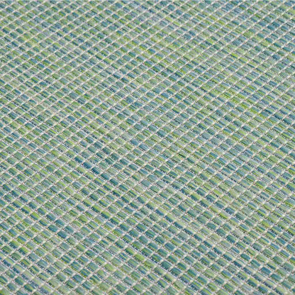 vidaXL Outdoor Flatweave Rug 160x230 cm Turquoise
