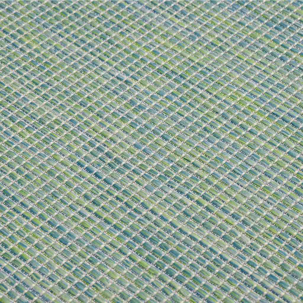 vidaXL Outdoor Flatweave Rug 200x280 cm Turquoise