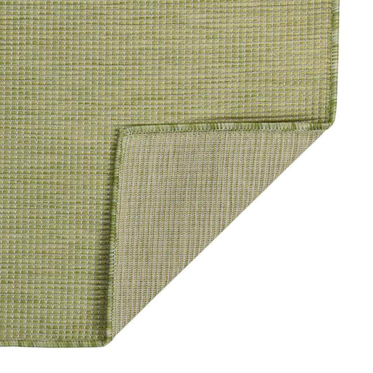 vidaXL Outdoor Flatweave Rug 80x150 cm Green