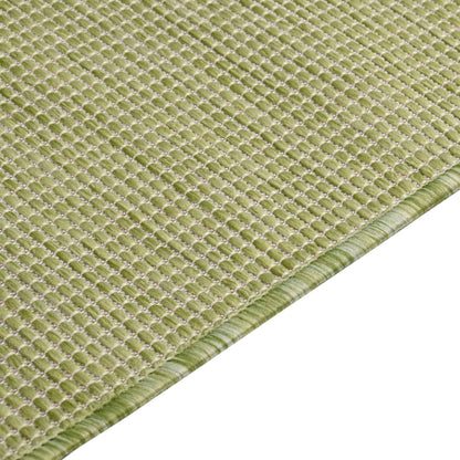 vidaXL Outdoor Flatweave Rug 80x150 cm Green