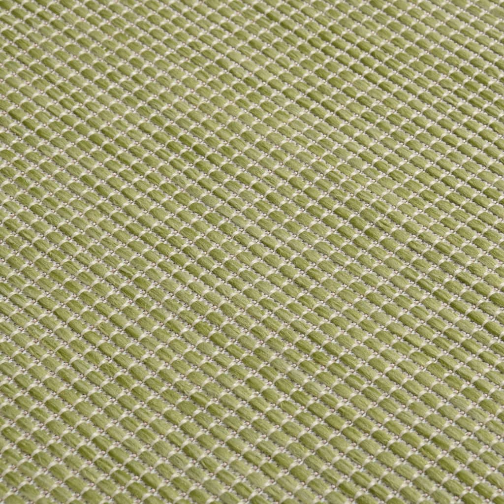 vidaXL Outdoor Flatweave Rug 80x150 cm Green