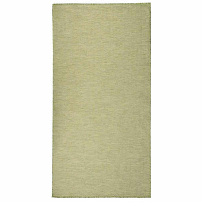 vidaXL Outdoor Flatweave Rug 100x200 cm Green