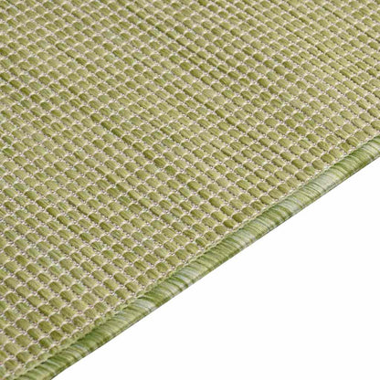 vidaXL Outdoor Flatweave Rug 100x200 cm Green
