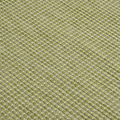 vidaXL Outdoor Flatweave Rug 100x200 cm Green