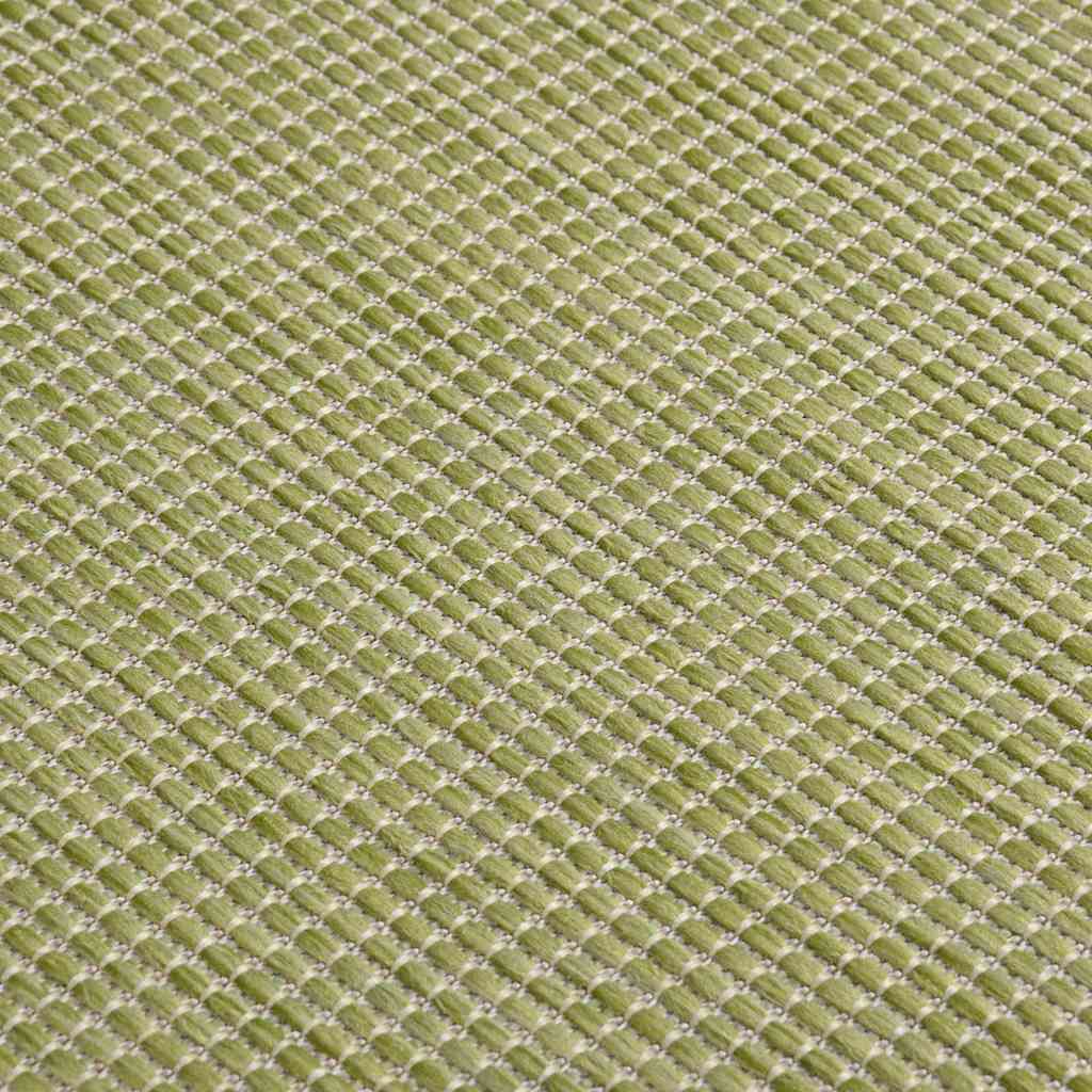 vidaXL Outdoor Flatweave Rug 100x200 cm Green