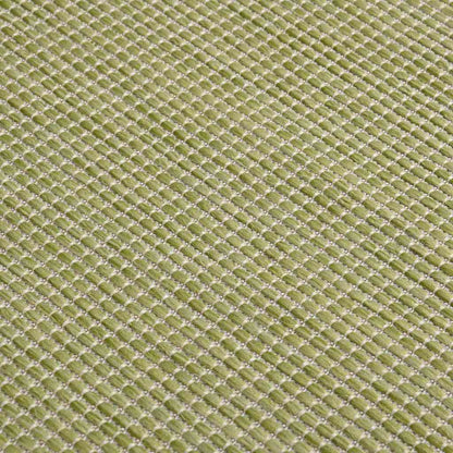 vidaXL Outdoor Flatweave Rug 100x200 cm Green