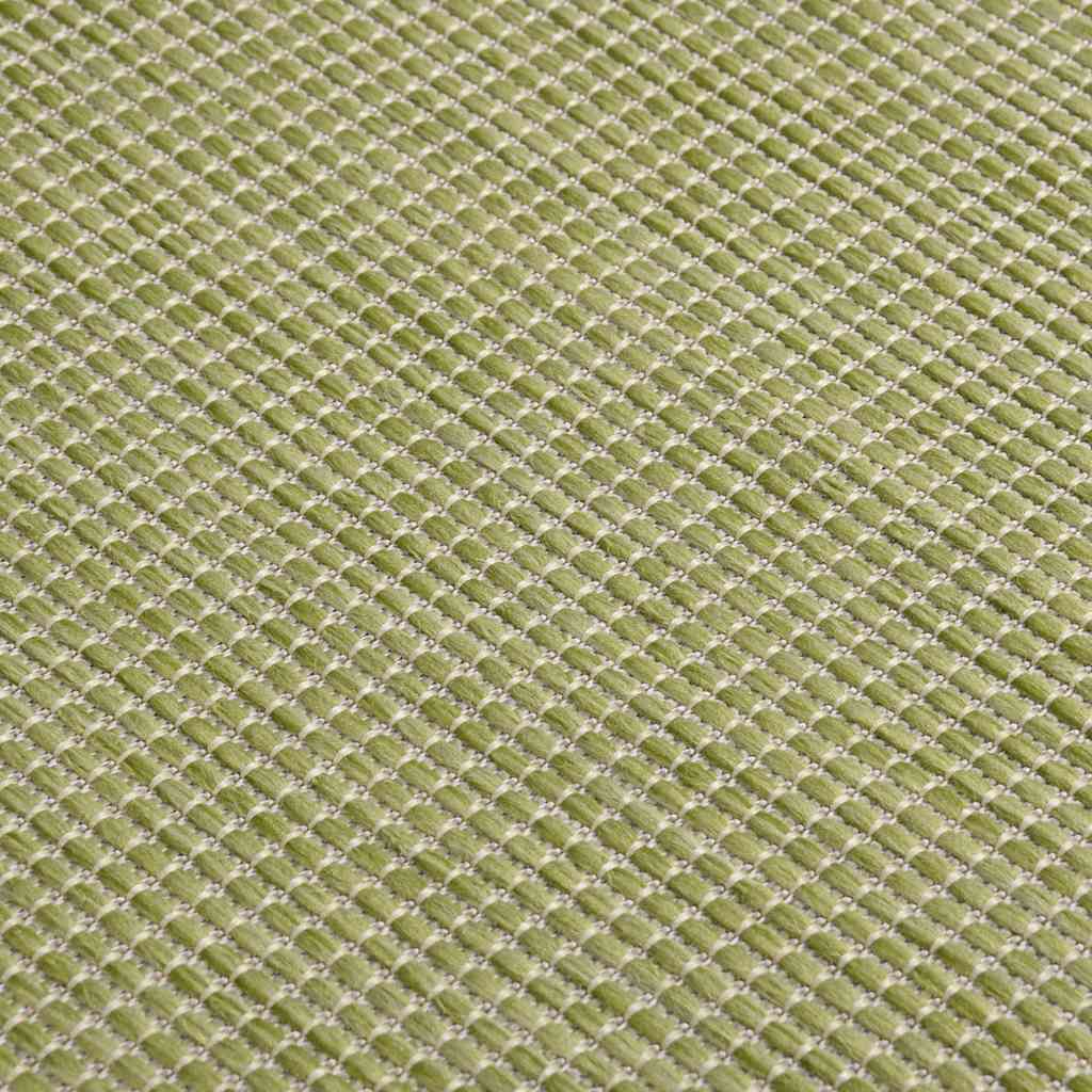vidaXL Outdoor Flatweave Rug 120x170 cm Green