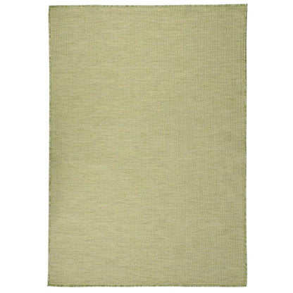vidaXL Outdoor Flatweave Rug 140x200 cm Green
