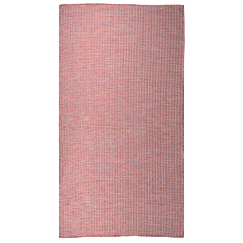 vidaXL Outdoor Flatweave Rug 80x150 cm Red