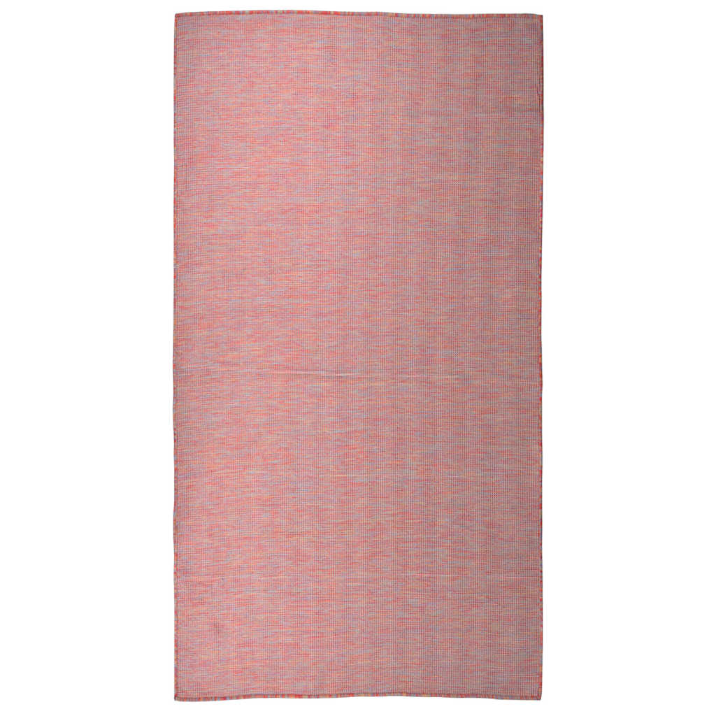 vidaXL Outdoor Flatweave Rug 80x150 cm Red