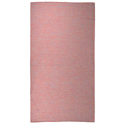 vidaXL Outdoor Flatweave Rug 80x150 cm Red