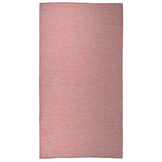 vidaXL Outdoor Flatweave Rug 80x150 cm Red