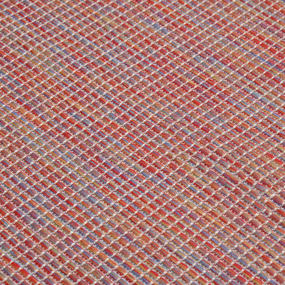 vidaXL Outdoor Flatweave Rug 80x150 cm Red