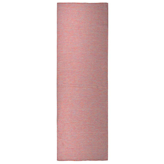 vidaXL Outdoor Flatweave Rug 80x250 cm Red