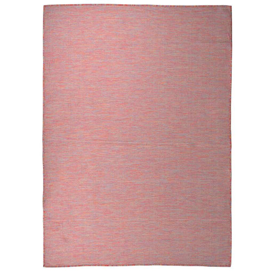 vidaXL Outdoor Flatweave Rug 200x280 cm Red