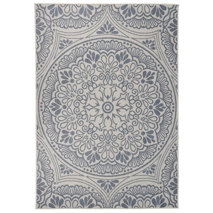vidaXL Outdoor Flatweave Rug 160x230 cm Blue Pattern