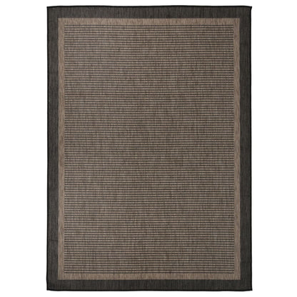 vidaXL Outdoor Flatweave Rug 200x280 cm Dark Brown