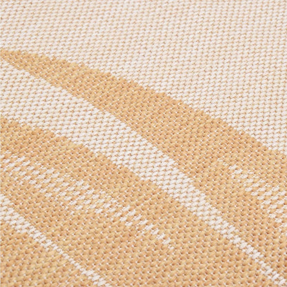 vidaXL Outdoor Flatweave Rug 100x200 cm Leaf Pattern