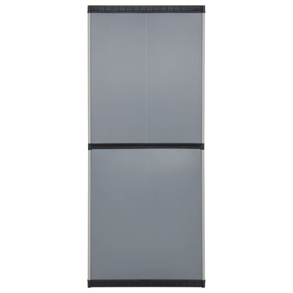 vidaXL Garden Storage Cabinet | Grey | PVC | Medium | Garden Storage Cabinet