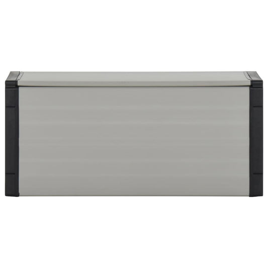 vidaXL Garden Waste Basket Grey 85x34x40 cm