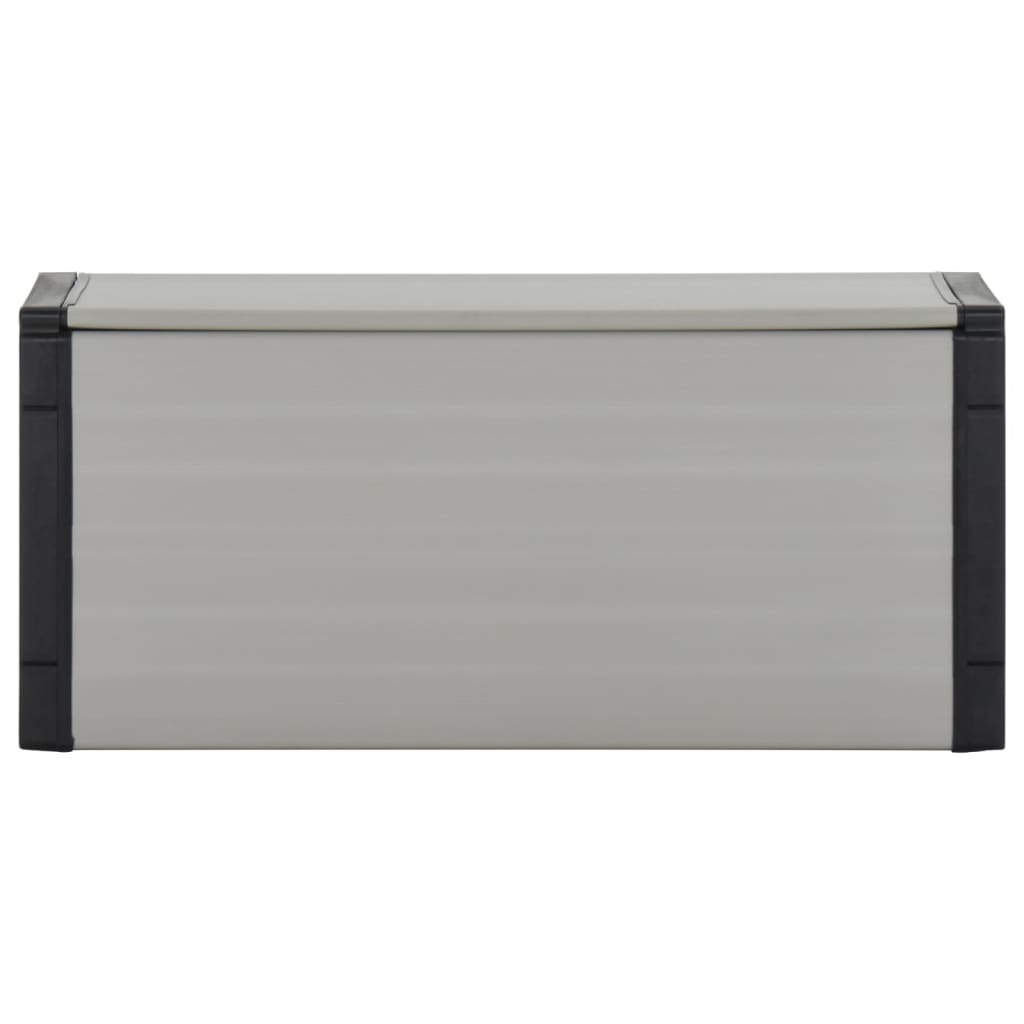vidaXL Garden Waste Basket Grey 85x34x40 cm