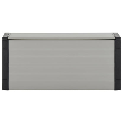 vidaXL Garden Waste Basket Grey 85x34x40 cm