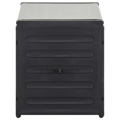 vidaXL Garden Waste Basket Grey 85x34x40 cm