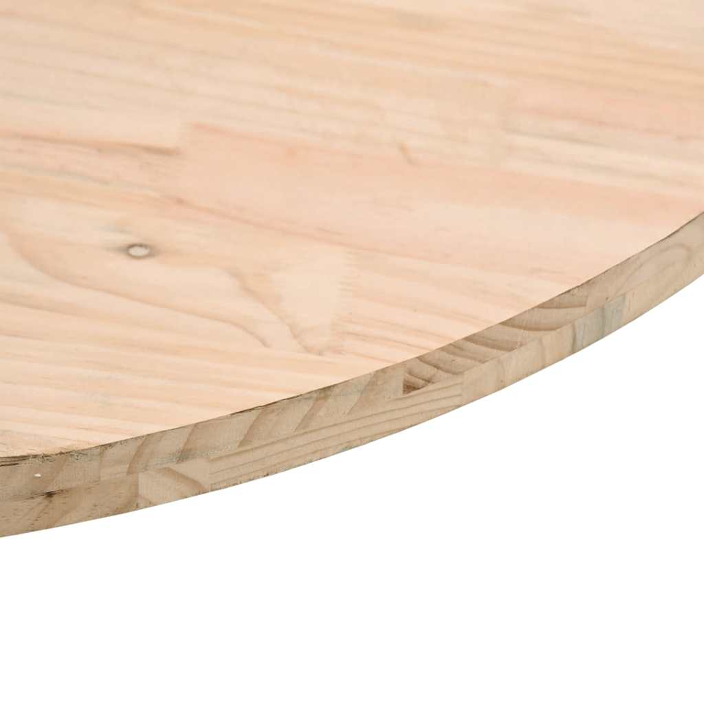 vidaXL Table Top Ø70x2.5 cm Solid Wood Pine