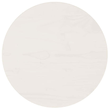 vidaXL Table Top White Ø40x2.5 cm Solid Wood Pine