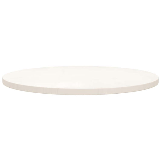 vidaXL Table Top White Ø70x2.5 cm Solid Wood Pine