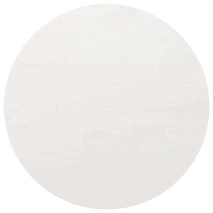 vidaXL Table Top White Ø80x2.5 cm Solid Wood Pine