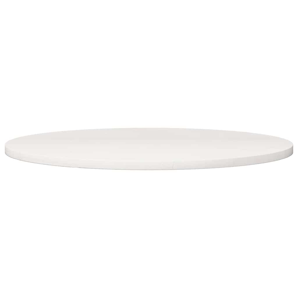 vidaXL Table Top White Ø90x2.5 cm Solid Wood Pine