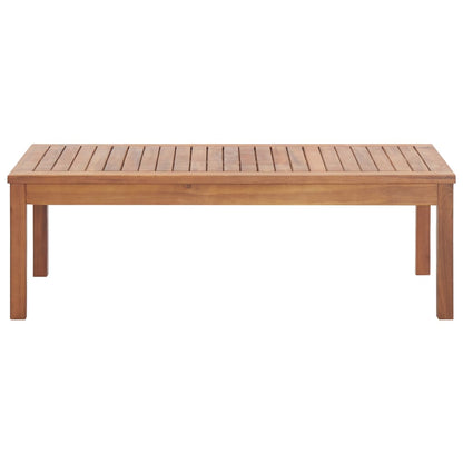 vidaXL 4 Piece Garden Lounge Set with Cushions Solid Wood Acacia
