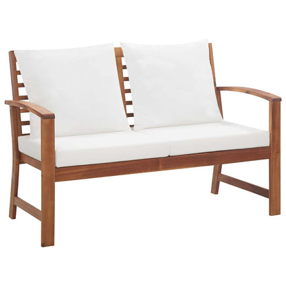 vidaXL 4 Piece Garden Lounge Set with Cushions Solid Wood Acacia
