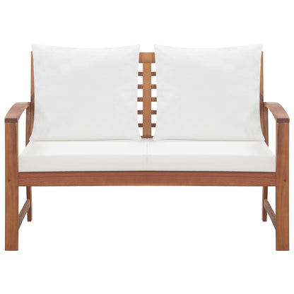 vidaXL 4 Piece Garden Lounge Set with Cushions Solid Wood Acacia