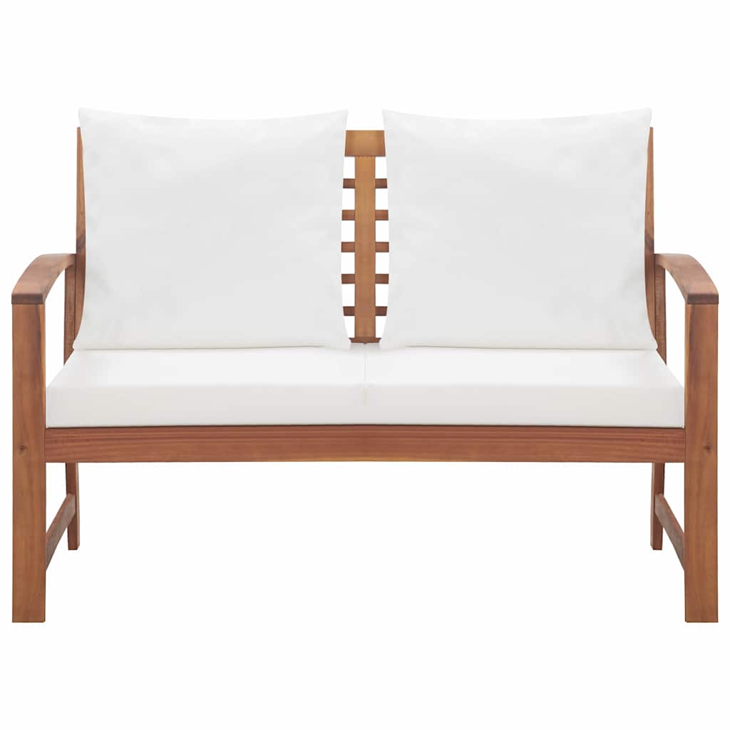 vidaXL 4 Piece Garden Lounge Set with Cushions Solid Wood Acacia