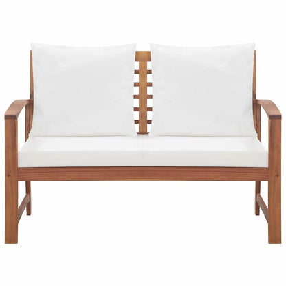 vidaXL 4 Piece Garden Lounge Set with Cushions Solid Wood Acacia