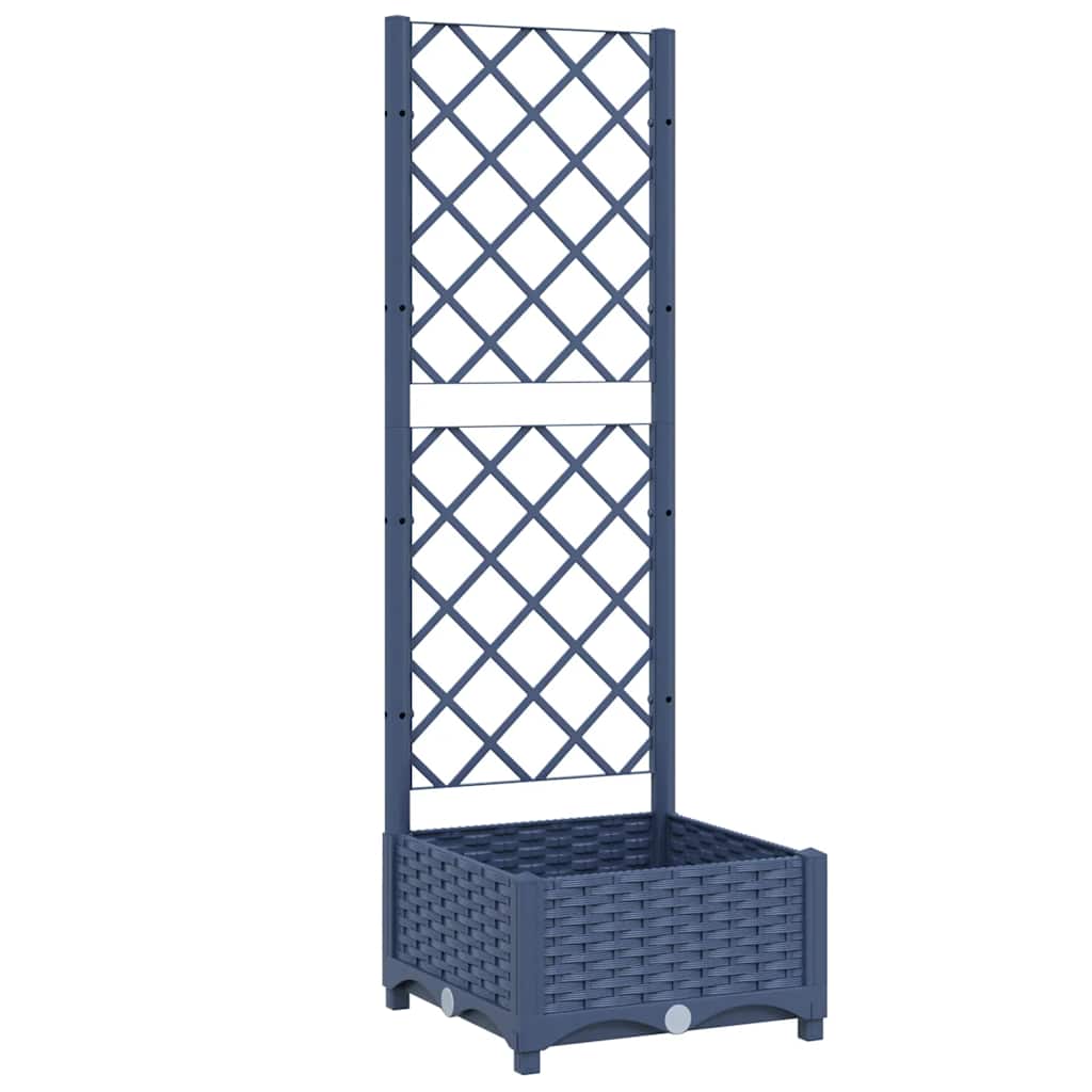 vidaXL Garden Planter | Blue grey | Polypropylene | Large | Planters