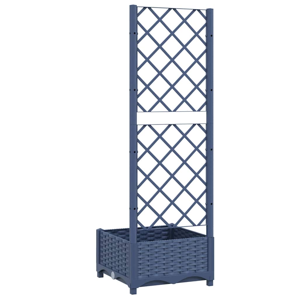 vidaXL Garden Planter | Blue grey | Polypropylene | Large | Planters